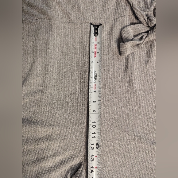 HEATHERLY Delia Side Tie Knit Romper Light Gray Size 2X Stretchy Soft Comfy NWT! - Picture 9 of 16